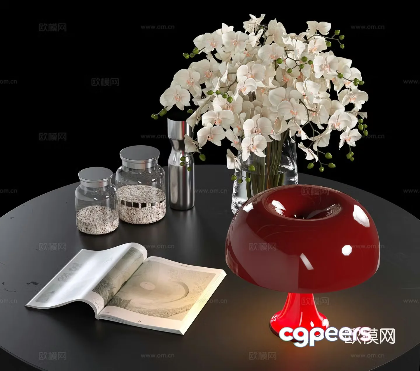 Modern jewelry ornaments 3d model