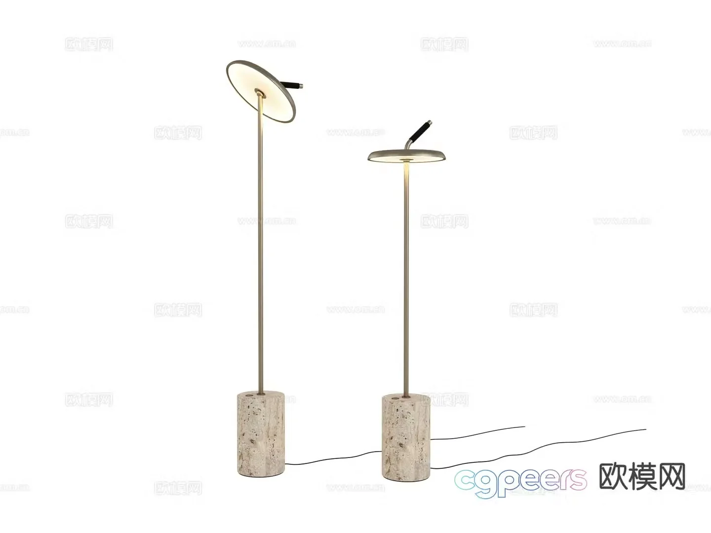 visionnaire floor lamp 3d model