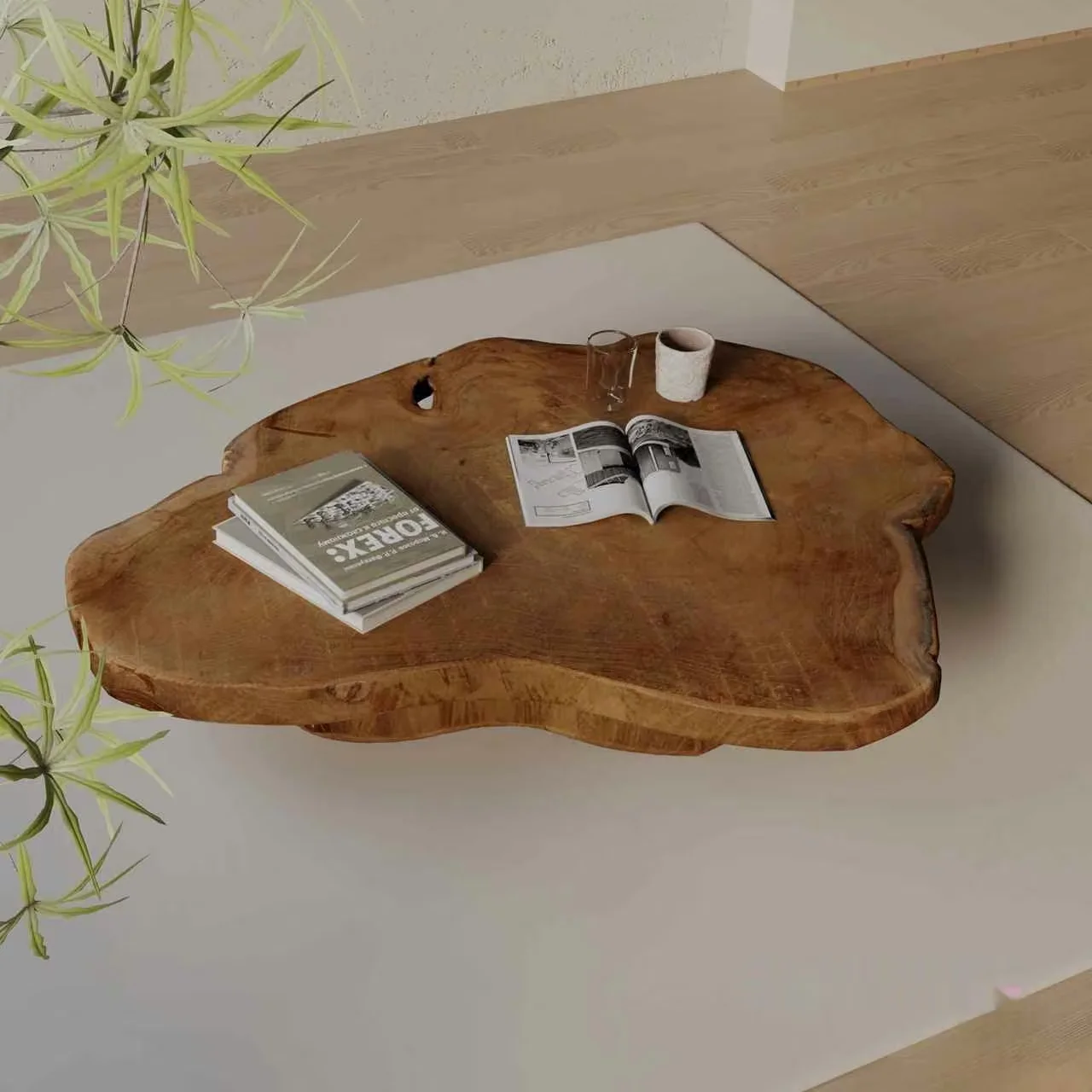 A Wooden Coffee Table 3D Model – 4059 – VRAY Render
