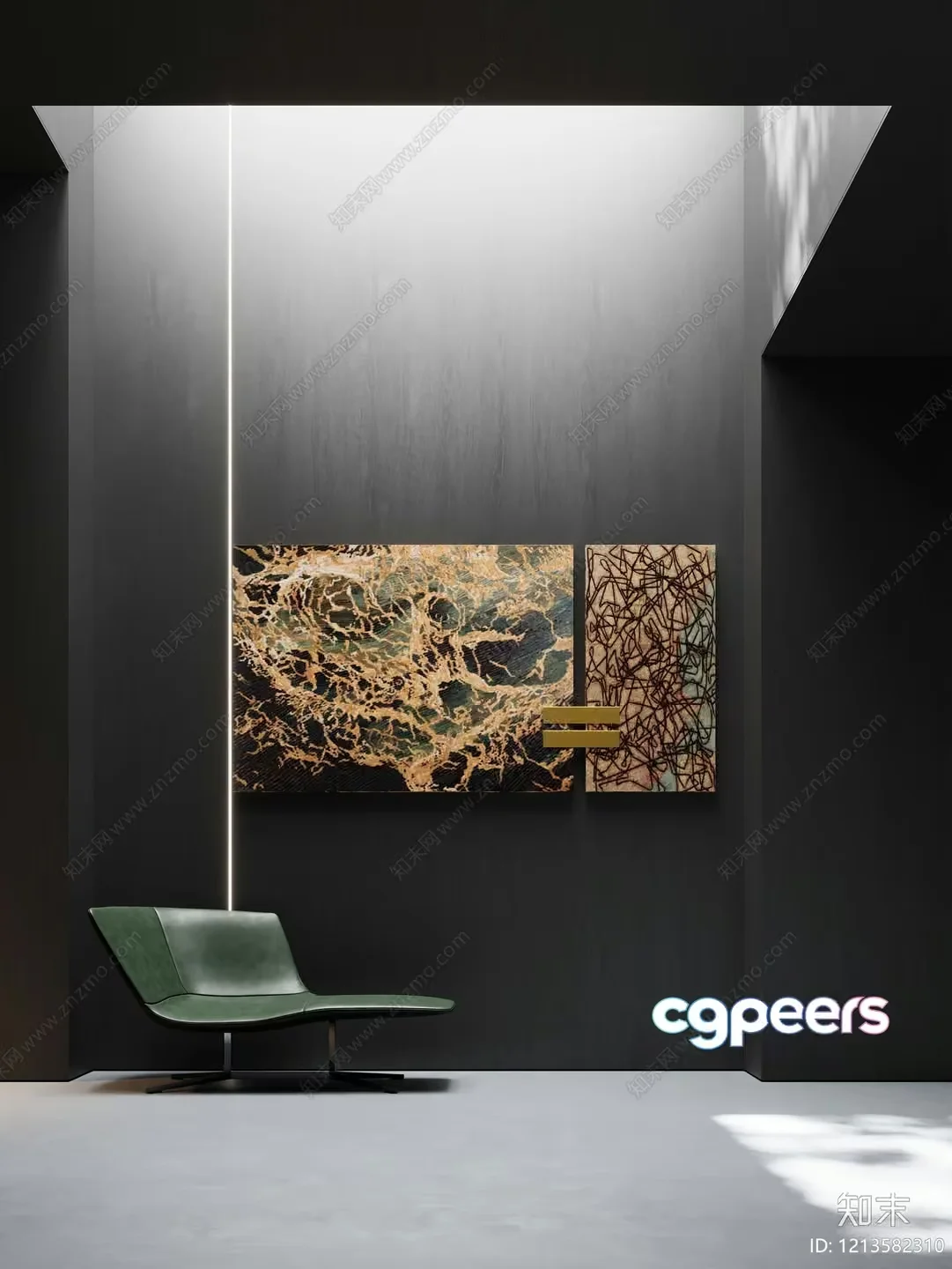 Modern Minimalist Room 3D Model – 16075 – VRAY Render