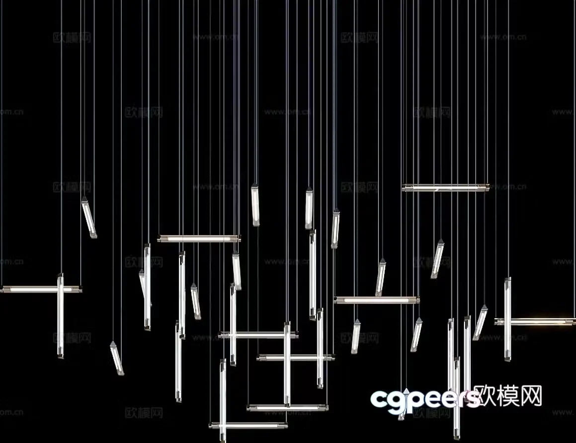 Creative chandelier 3d model