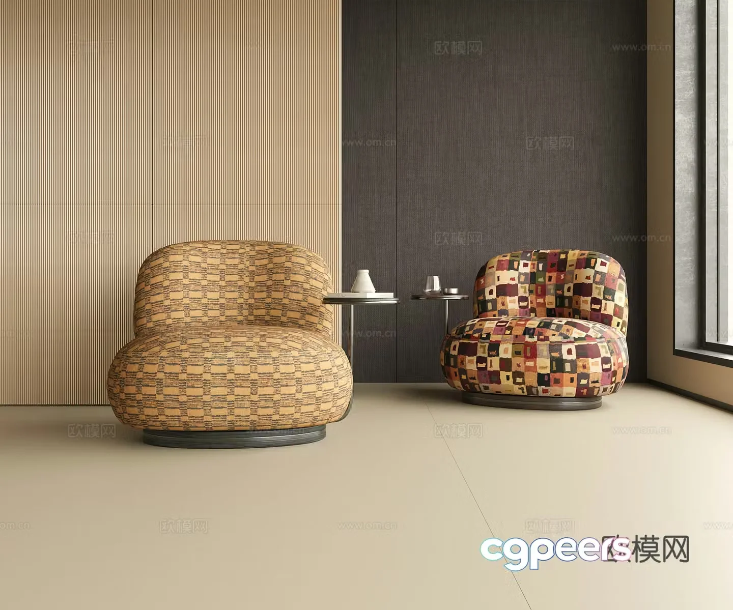 Modern leisure chair 3d model