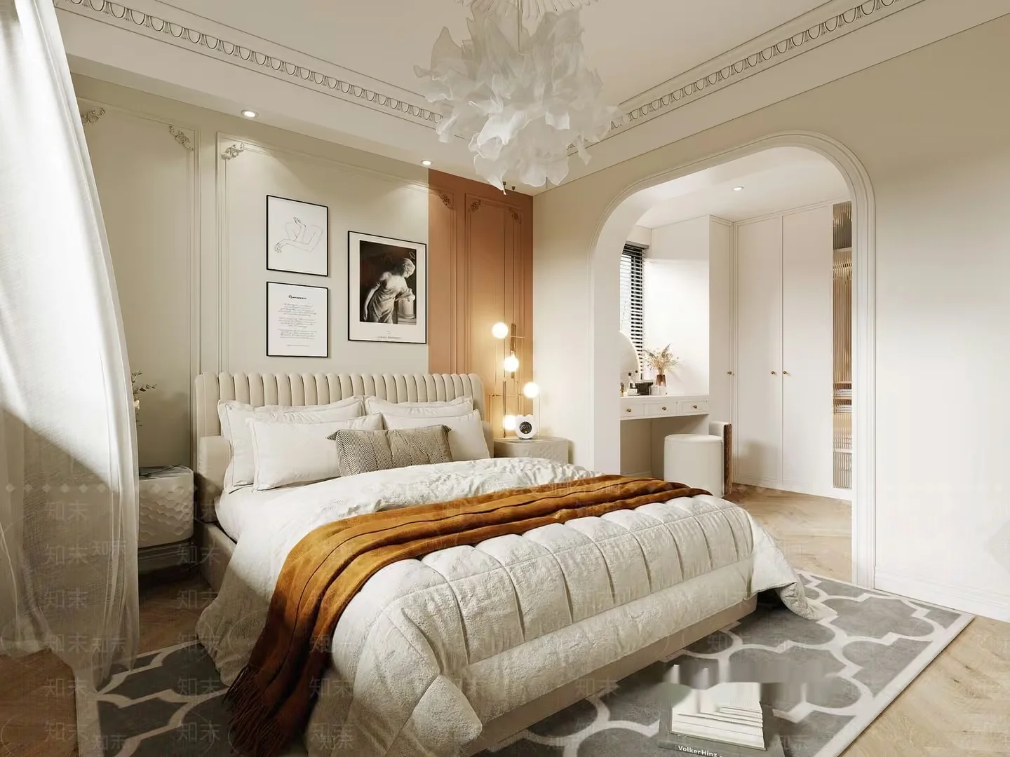 Cozy Bedroom 3D Model – 8355 – VRAY Render