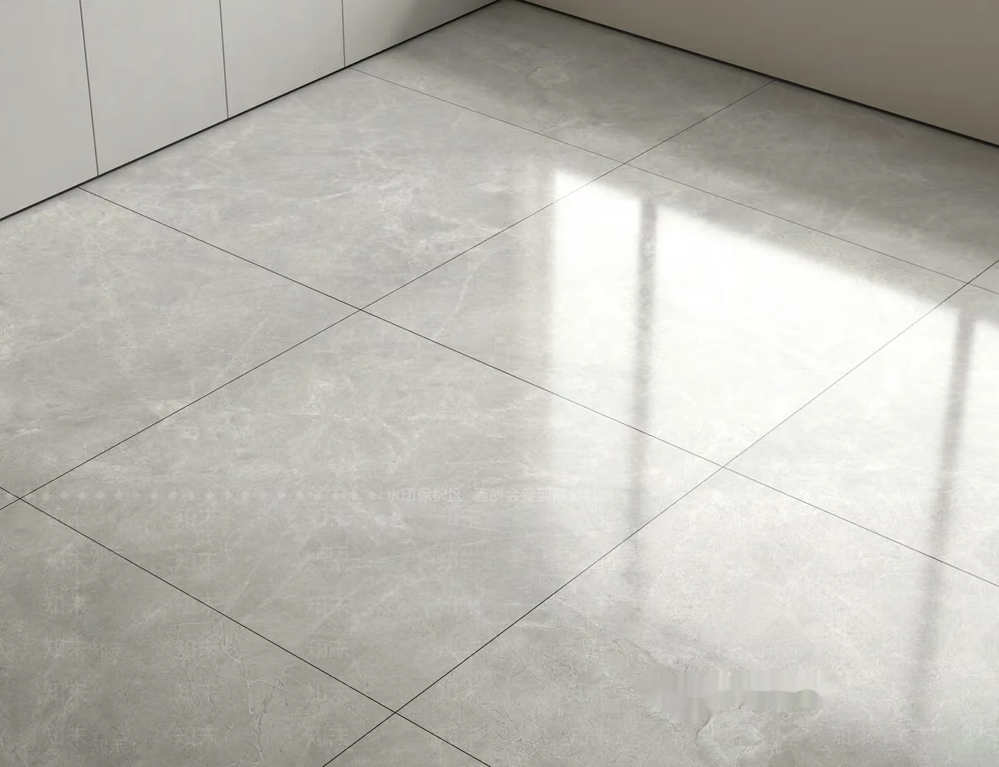 White Tile Floor 3D Model – 3513 – VRAY Render