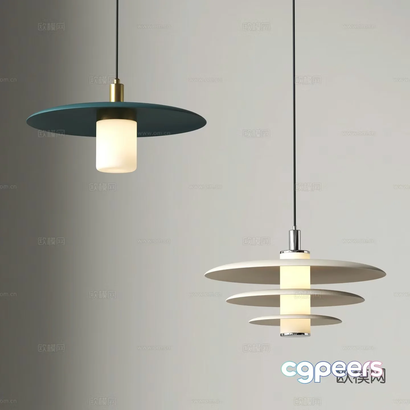 Modern chandelier bedside chandelier dining room chandelier 3d model