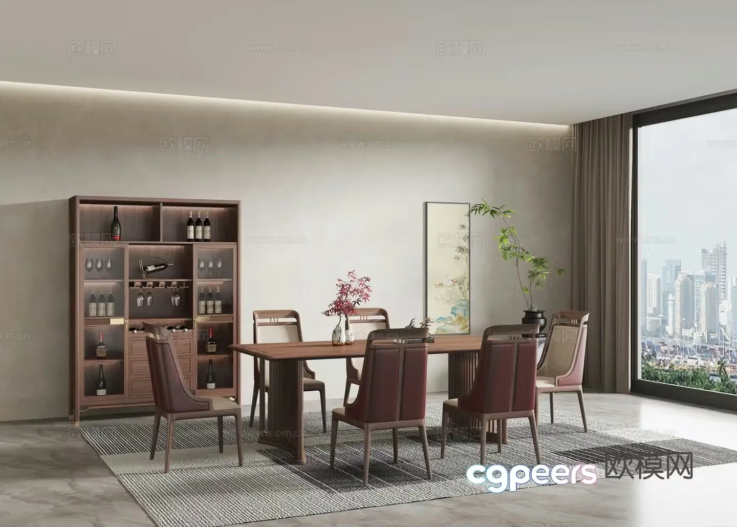 New Chinese restaurant 3D model