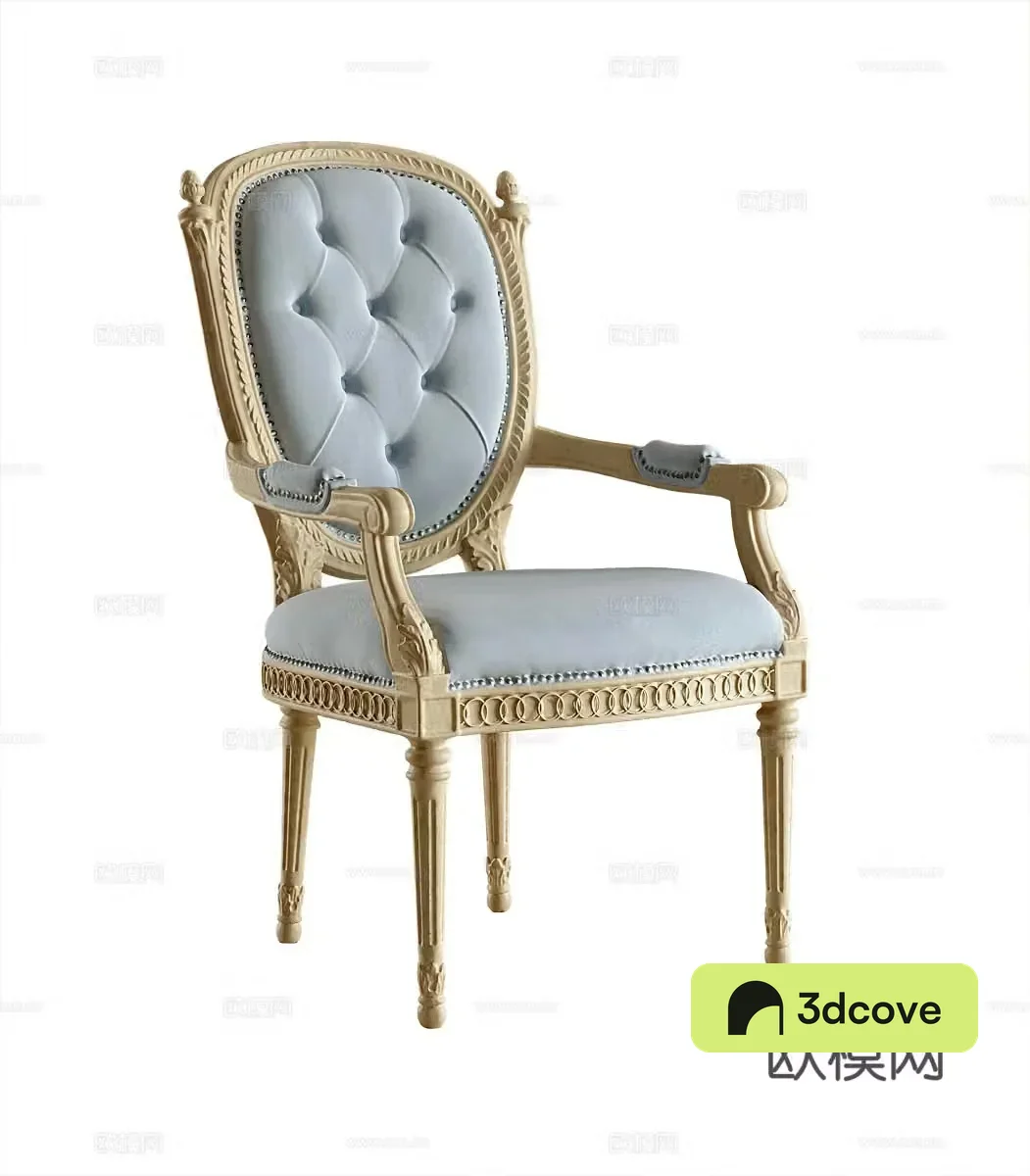 French single chair book chair armchair