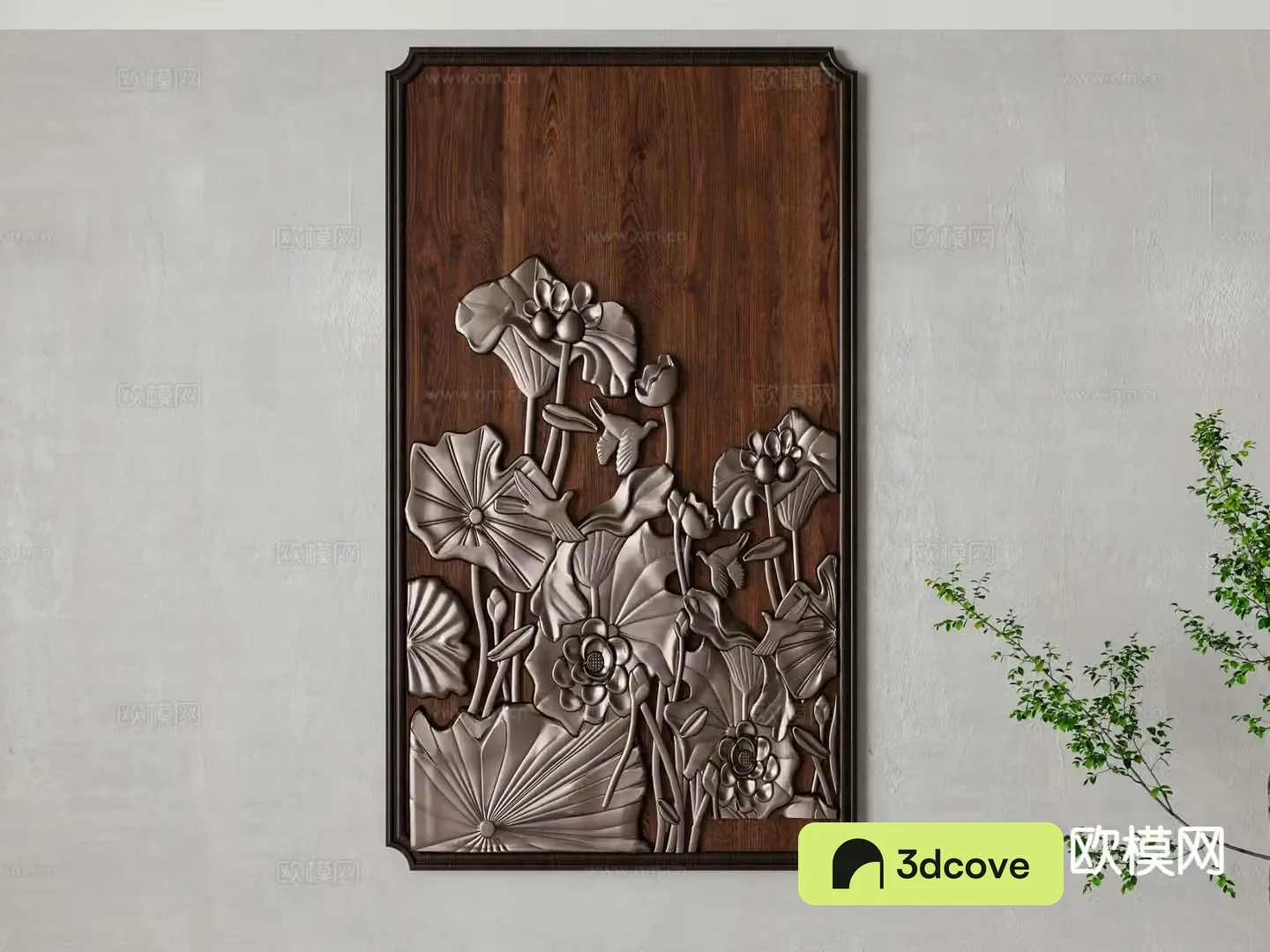 New Chinese style wall decoration carved hanging decoration