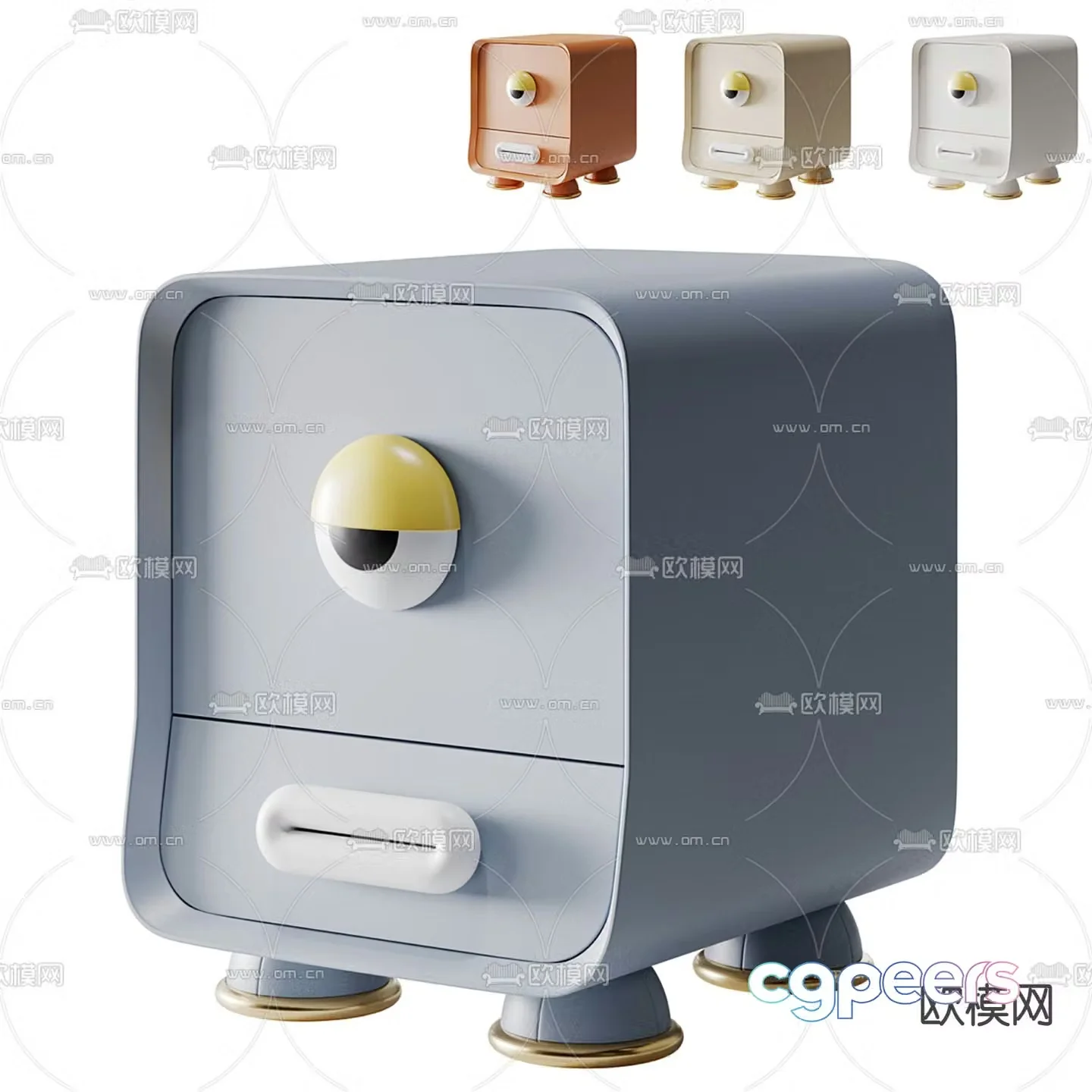 Children’s bedside table 3d model