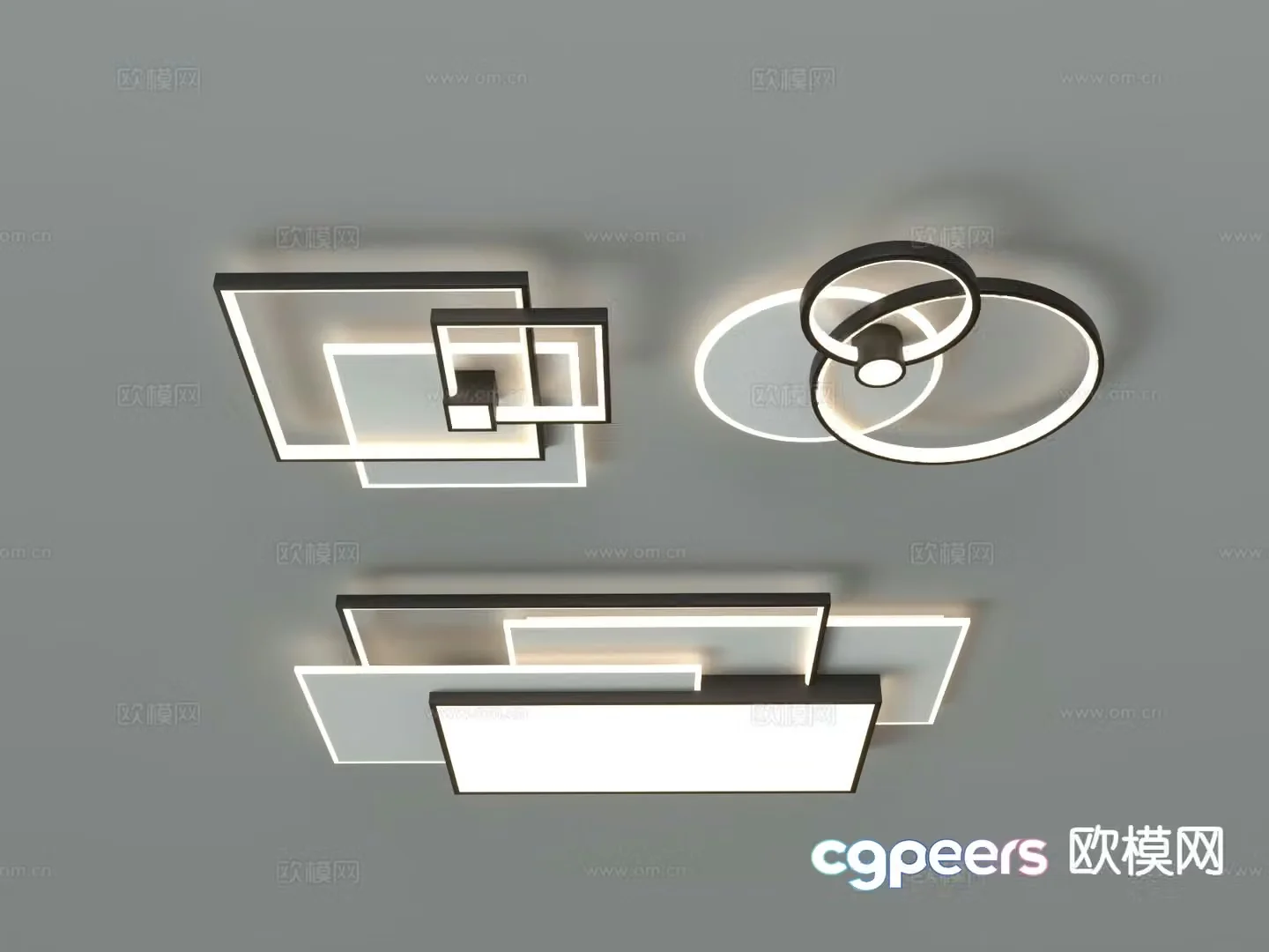 Modern ceiling lamp 3d model