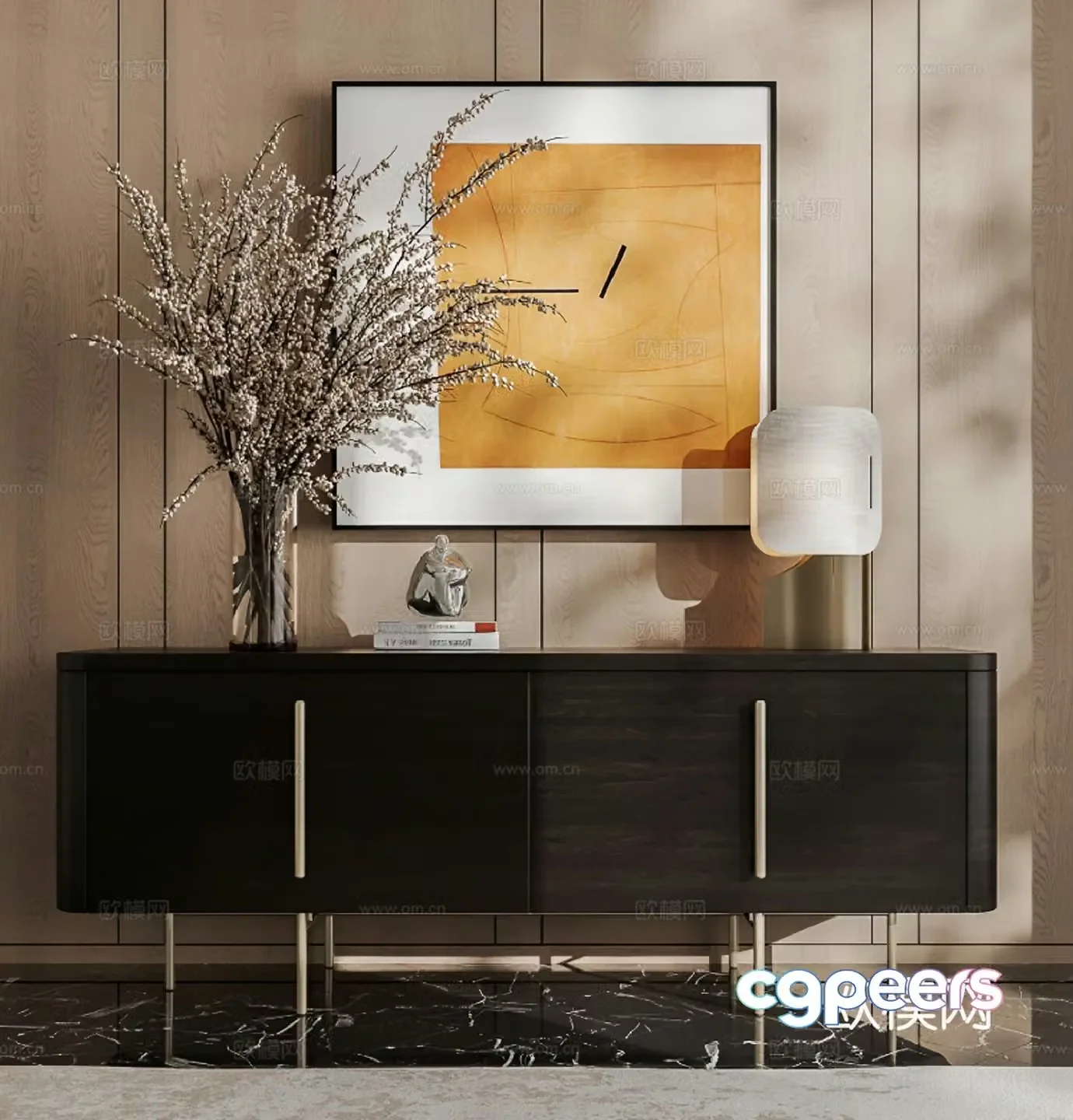 Modern Xuanguan Cabinet 3D model