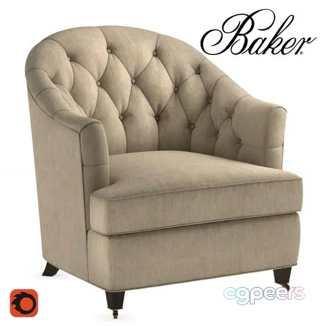 3ds Max Free – Baker Windsor Lounge Chair