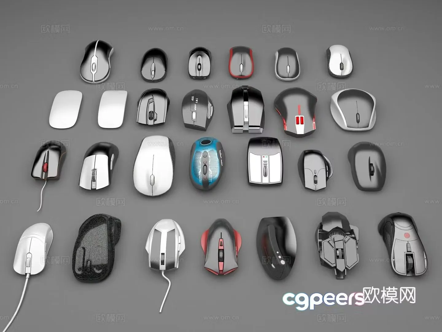 Mouse Logitech Mouse Apple Mouse Mechanical Mouse Microsoft Mouse Wireless Mouse 3D Model