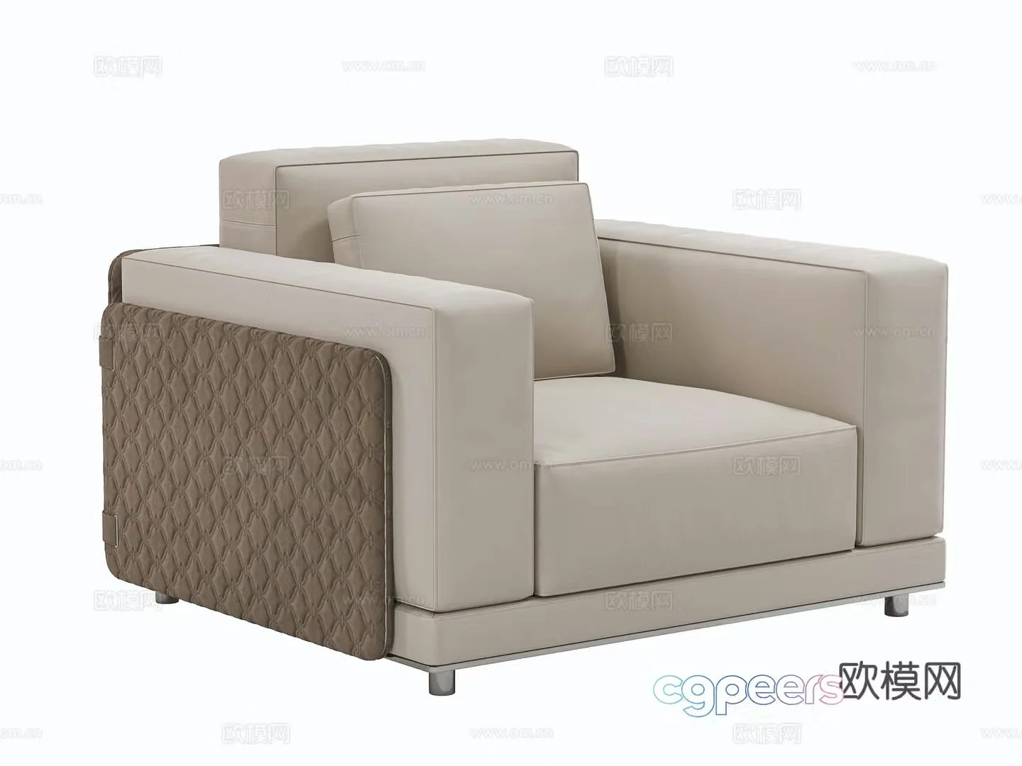 Modern single sofa 3d model