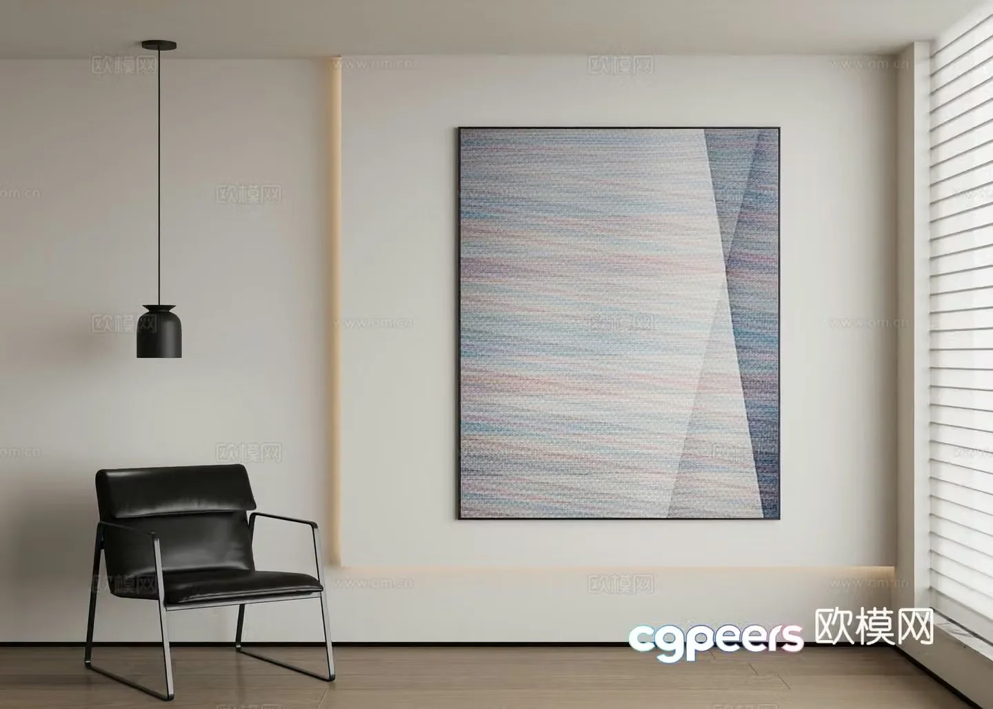 Modern decorative painting 3d model