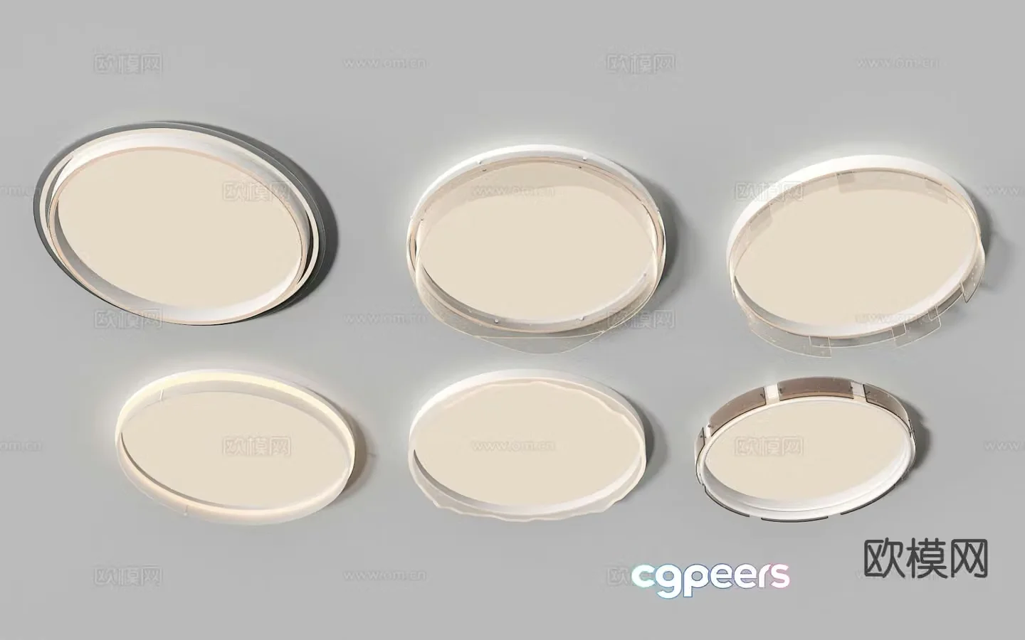 Living room ceiling lamp round ceiling lamp 3d model