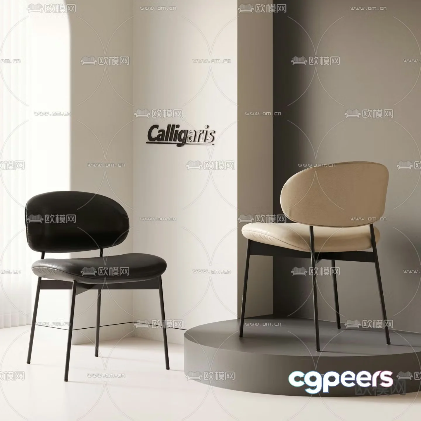 Calligaris lounge chair chair 3d model