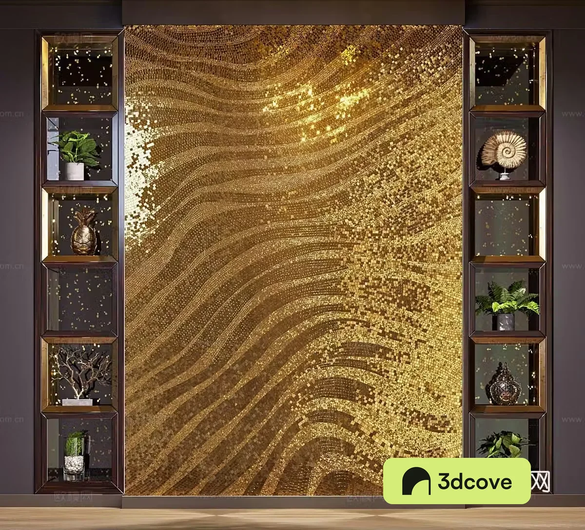 Italian background wall Light luxury background wall Gold background wall Decorative background wall