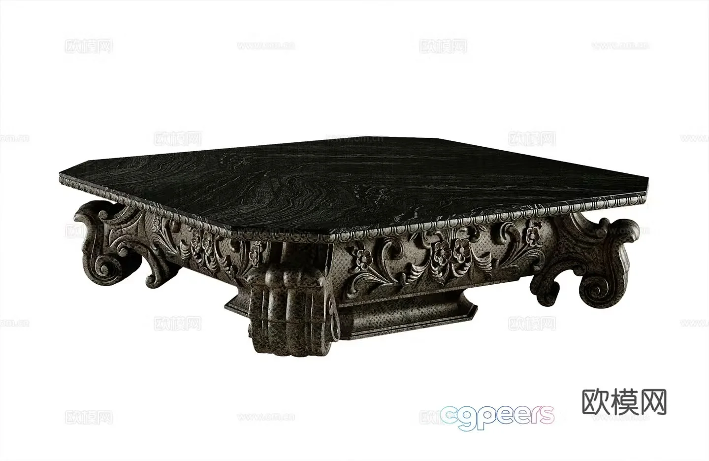 American coffee table 3d model