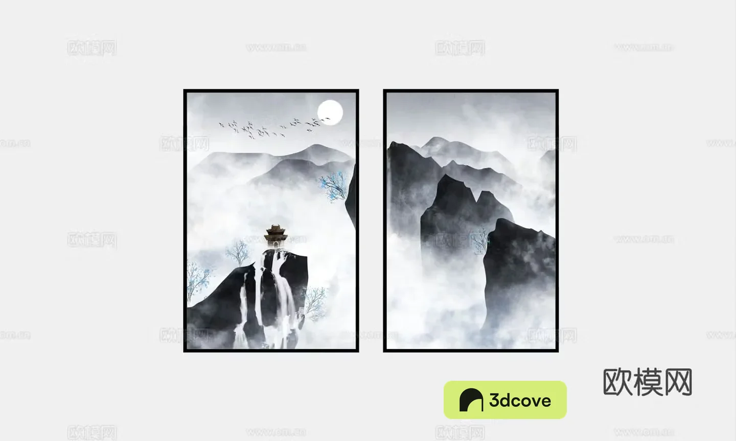 New Chinese style decorative painting landscape painting hanging painting