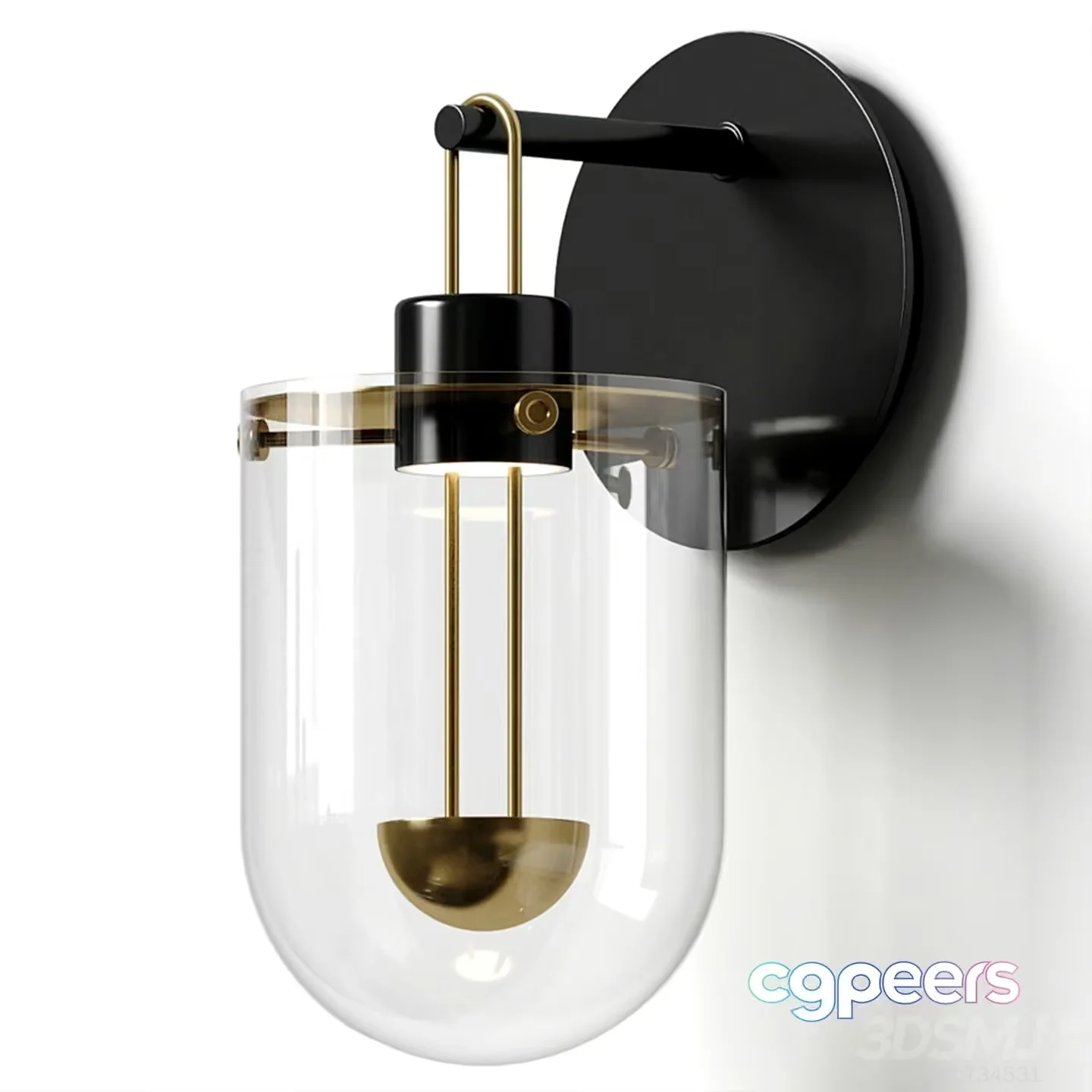 Gold Light Fixture 3D Model – 7713 – VRAY Render
