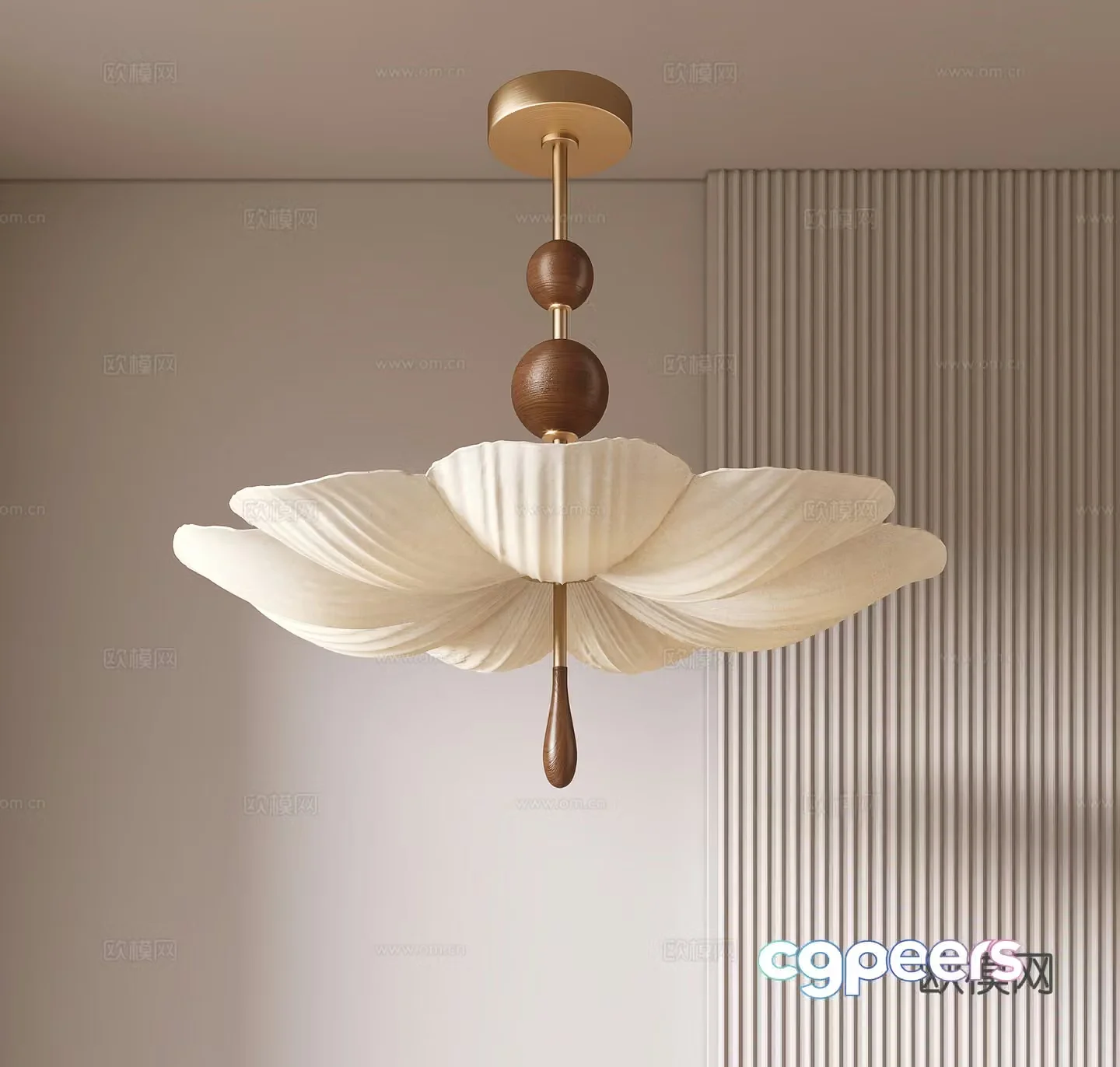 Wasabi Flower Chandelier Art Chandelier 3D Model