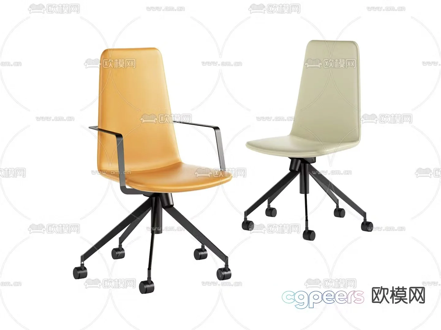 Office chair conference chair staff chair 3d model