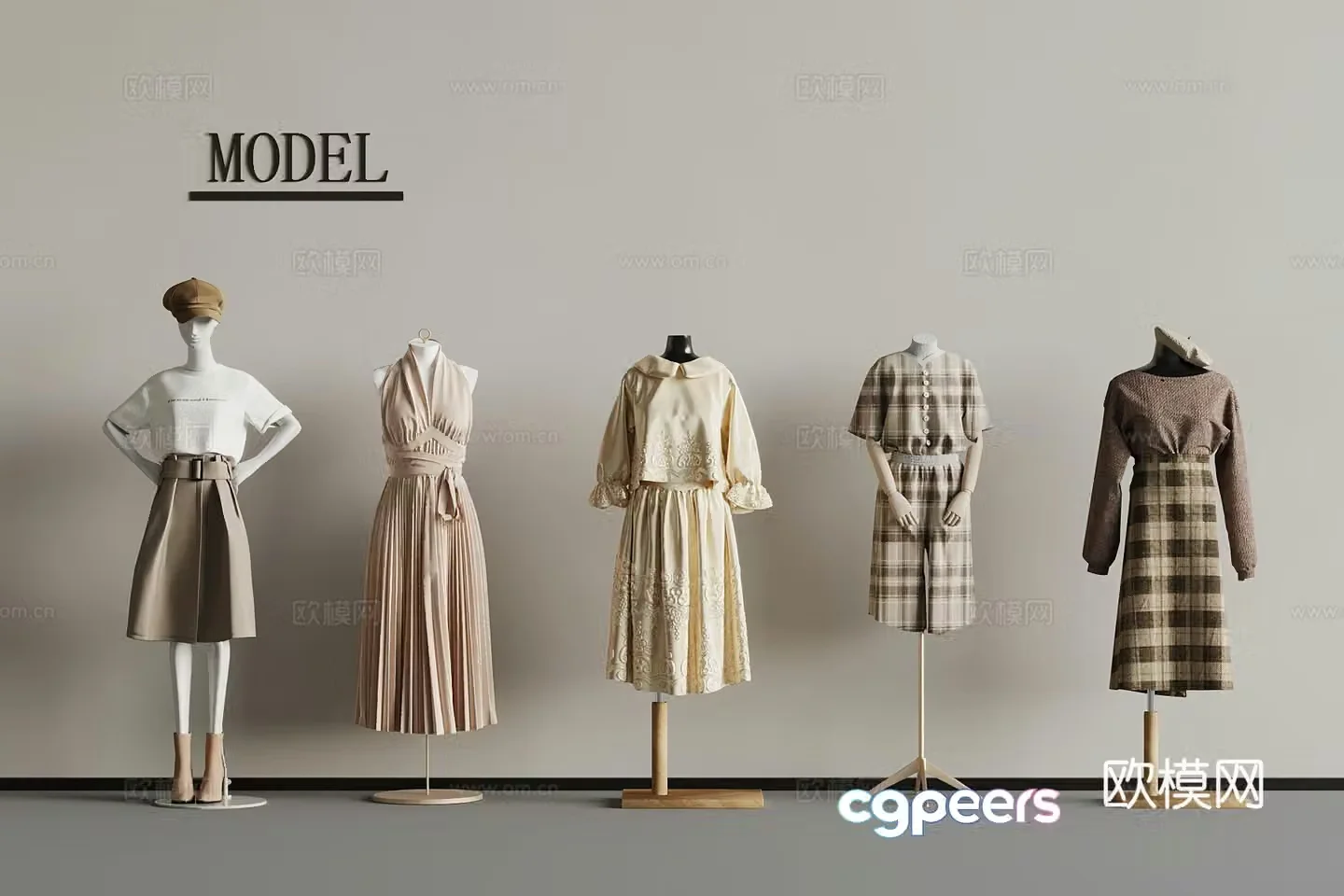 Modern clothing model Women’s dress 3d model
