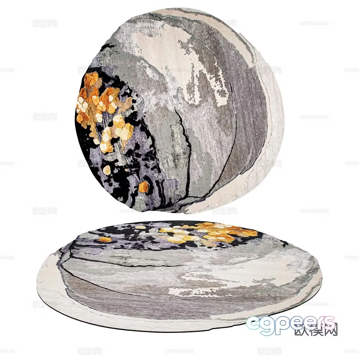 New Chinese style fabric carpet 3D model