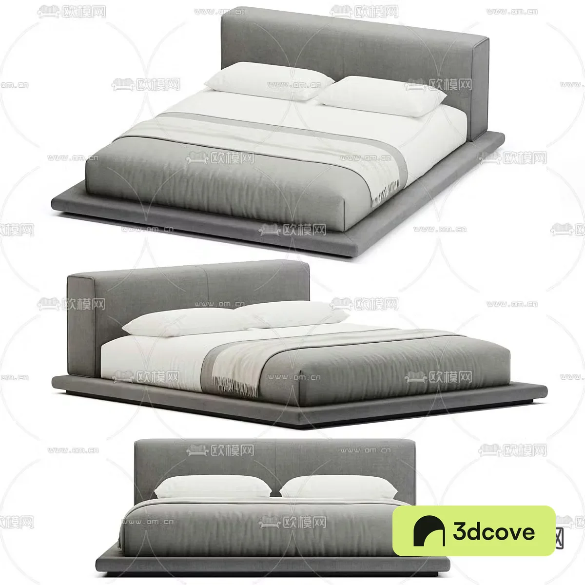 Modern double bed