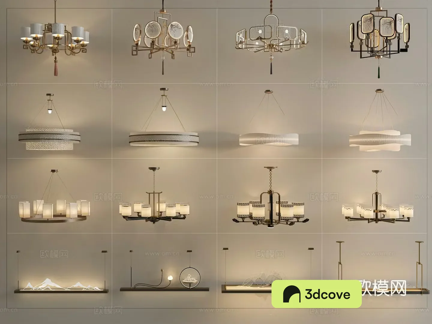 New Chinese chandeliers combination Decorative chandeliers Art chandeliers