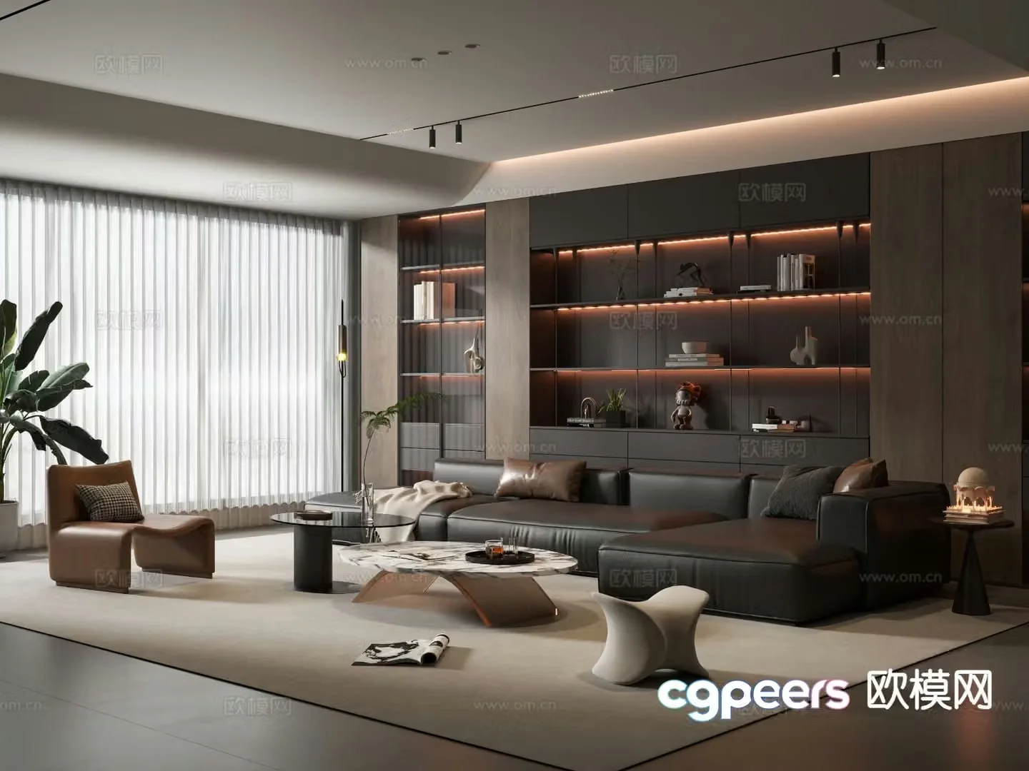 Italian living room 3d model