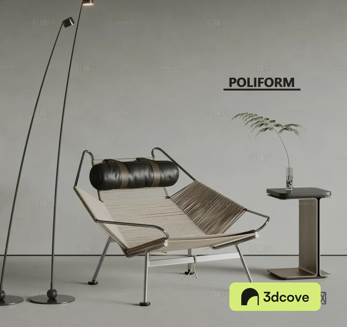 poliform modern lounge chair