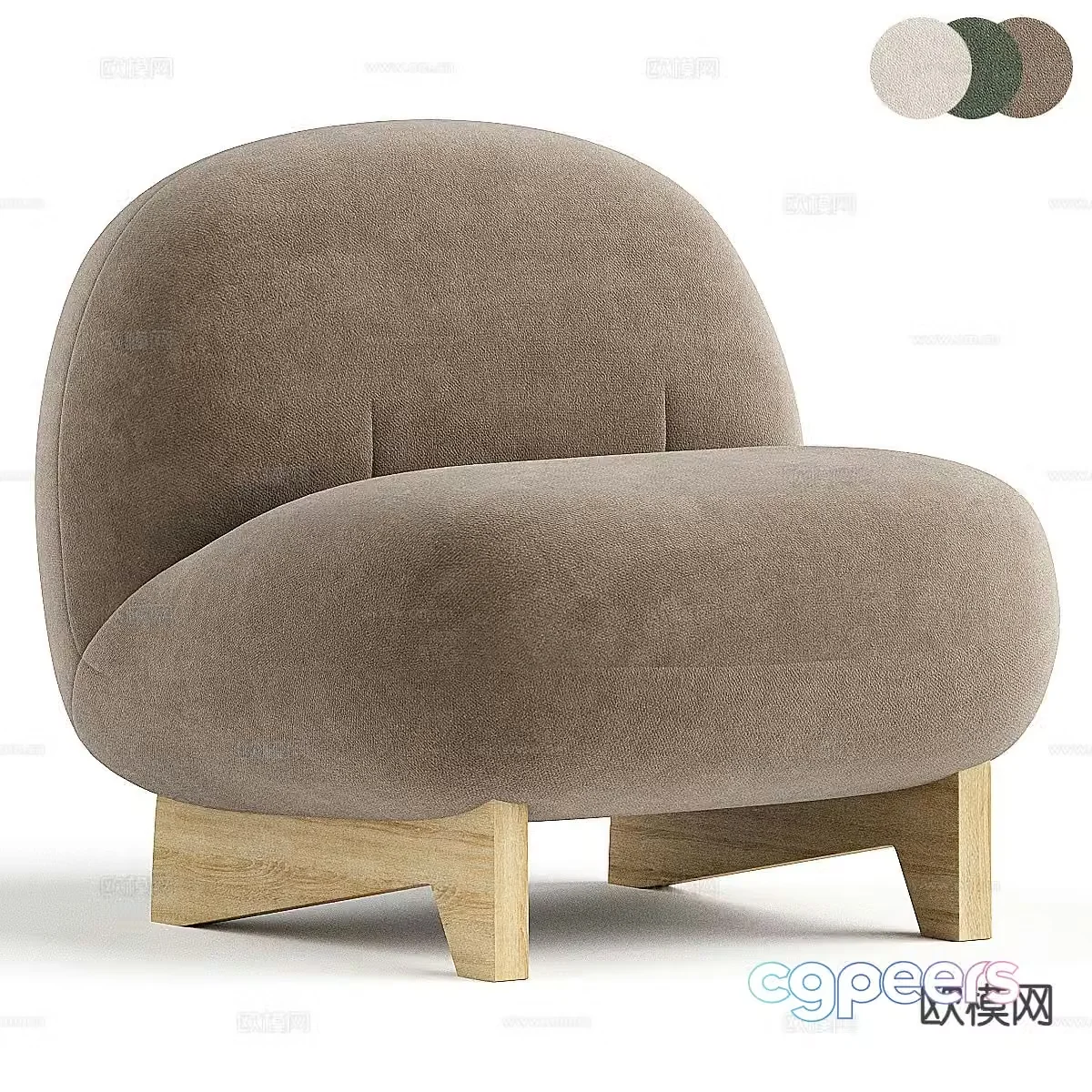 Modern leisure sofa 3d model