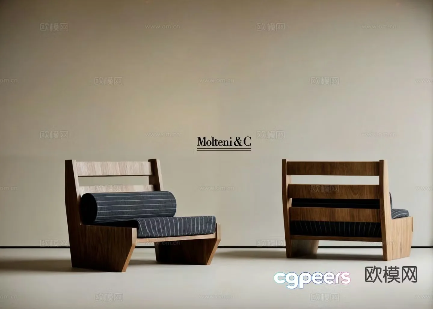 Medieval style chair leisure chair wooden chair 3d model