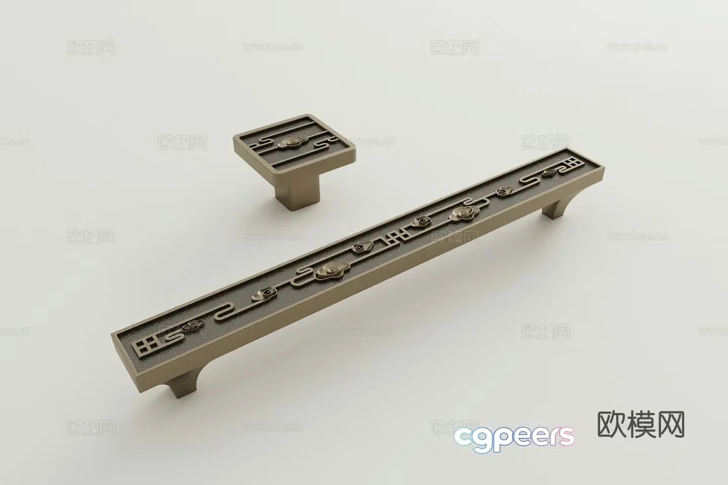 Cabinet door handle 3D model
