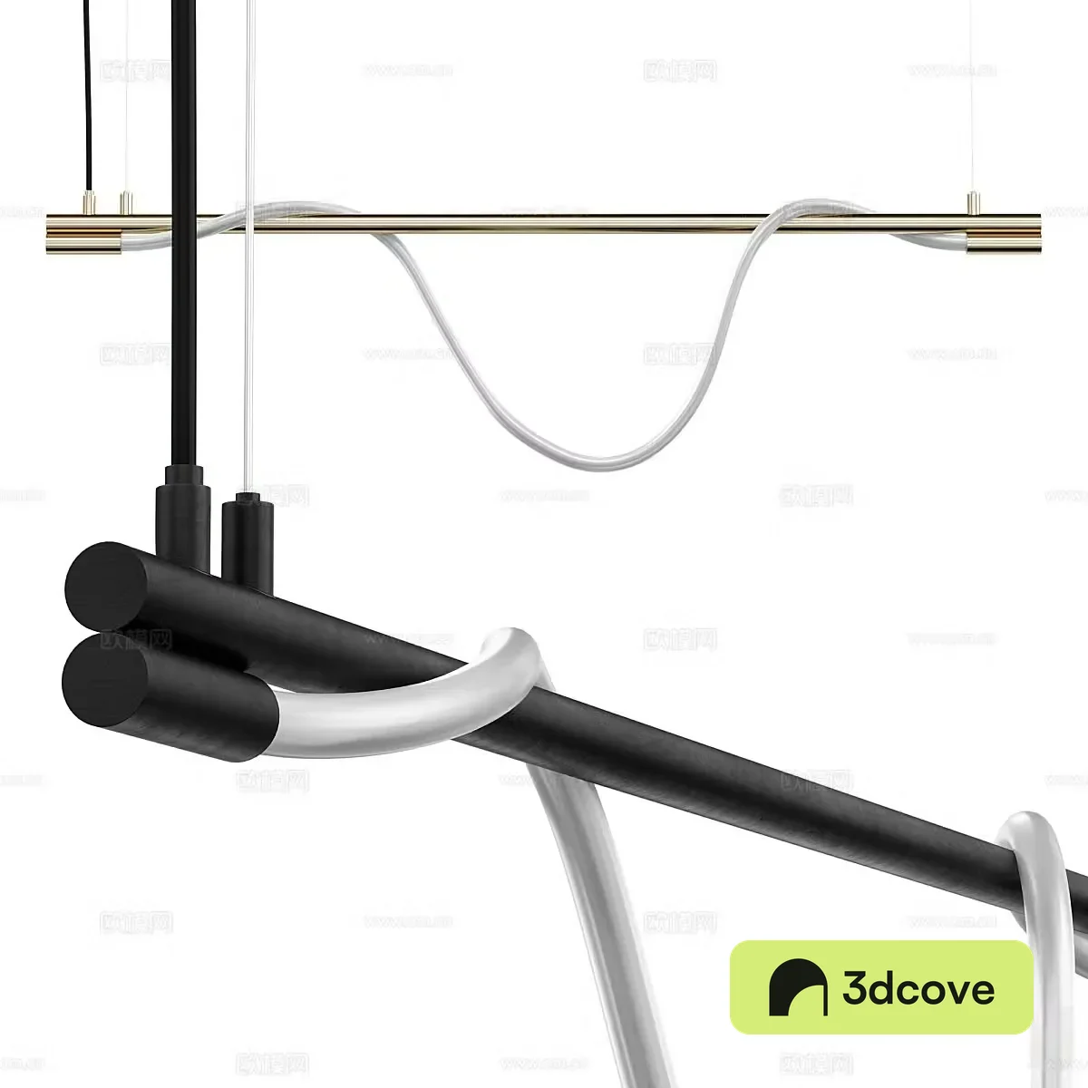 Modern Italian minimalist Spritzer chandelier