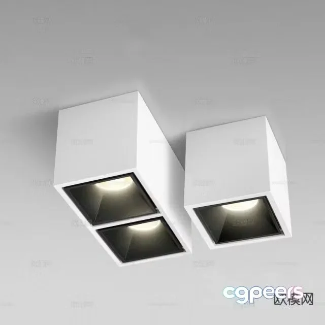 Downlight Spotlight Track Light 3d model
