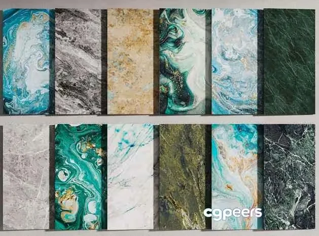 Luxurious Marble Panels 3D Model – 16246 – VRAY Render