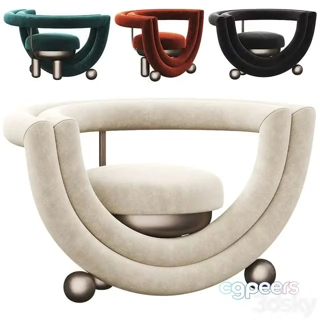 3ds Max Free – Kissing Armchair