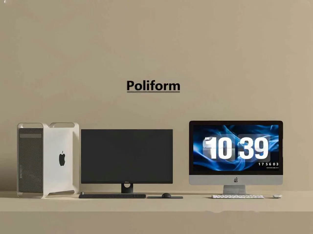 Modern Computer Setup 3D Model – 17959 – VRAY Render