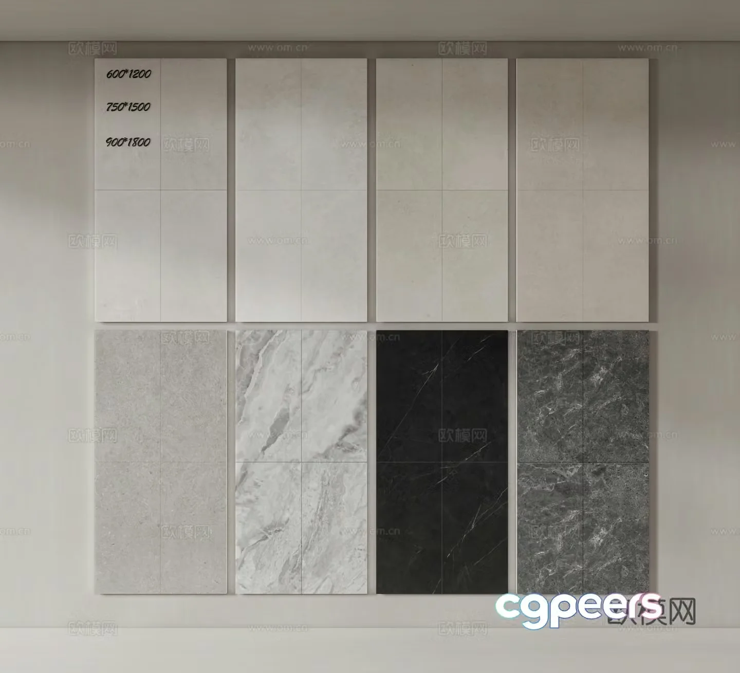 Building materials floor tiles ceramic tiles 3d model