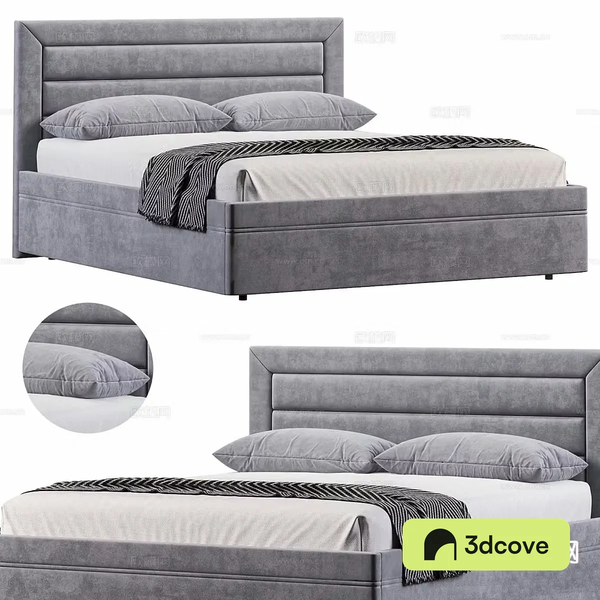 Modern double bed
