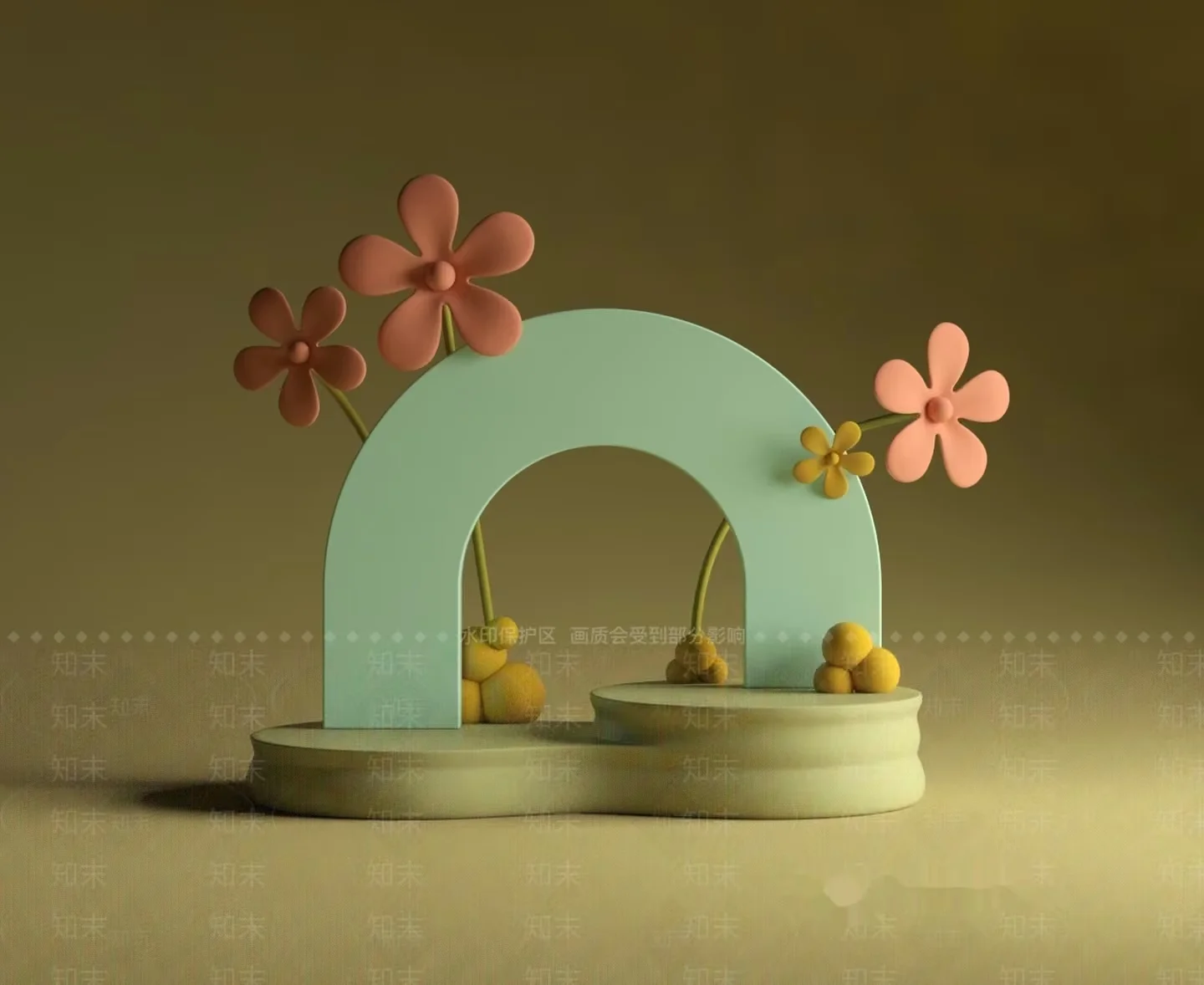 Abstract 3D Art 3D Model – 17715 – VRAY Render