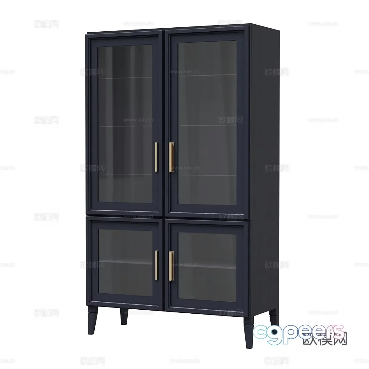 Modern wine cabinet 3d model