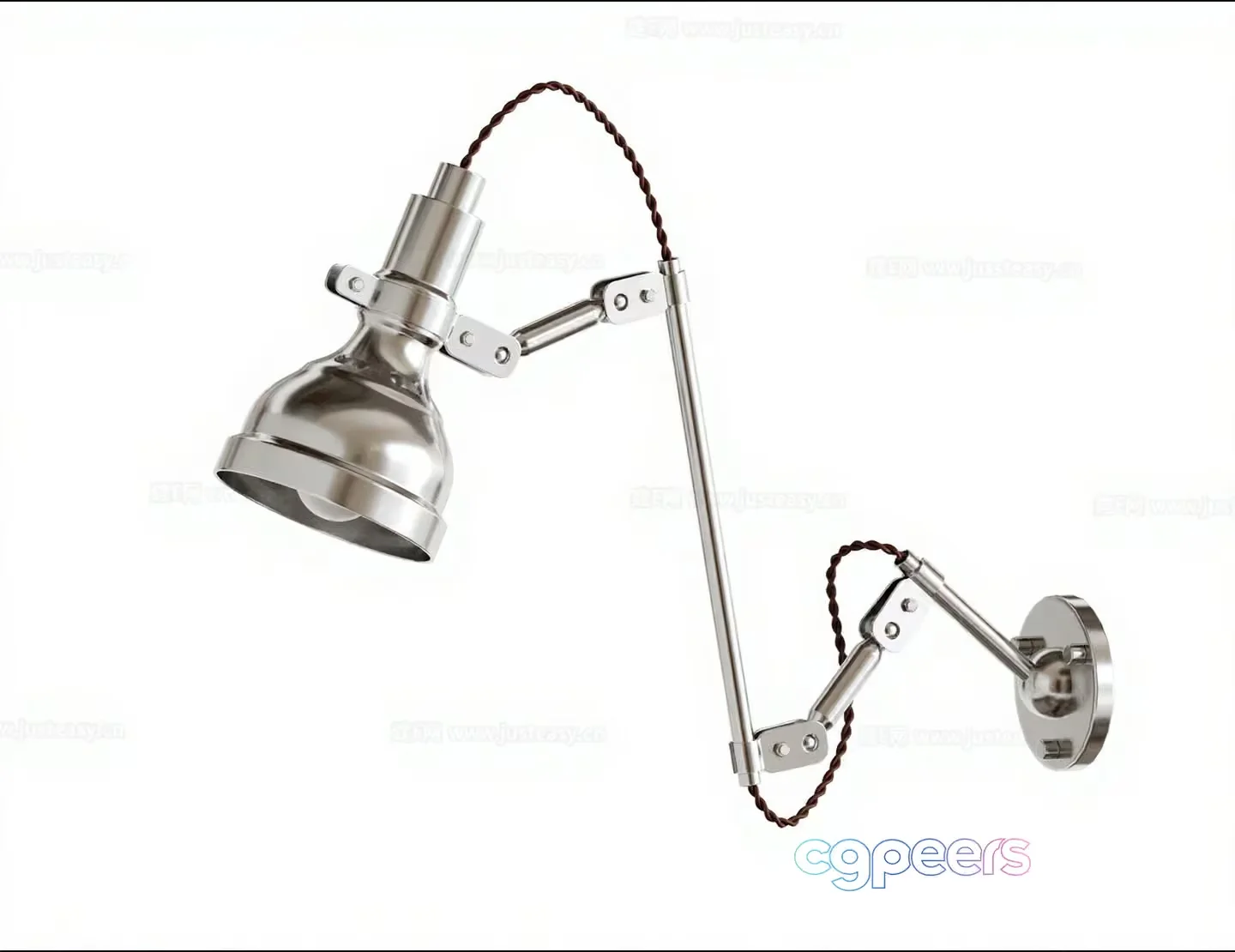A Silver Light Fixture 3D Model – 2480 – CORONA Render