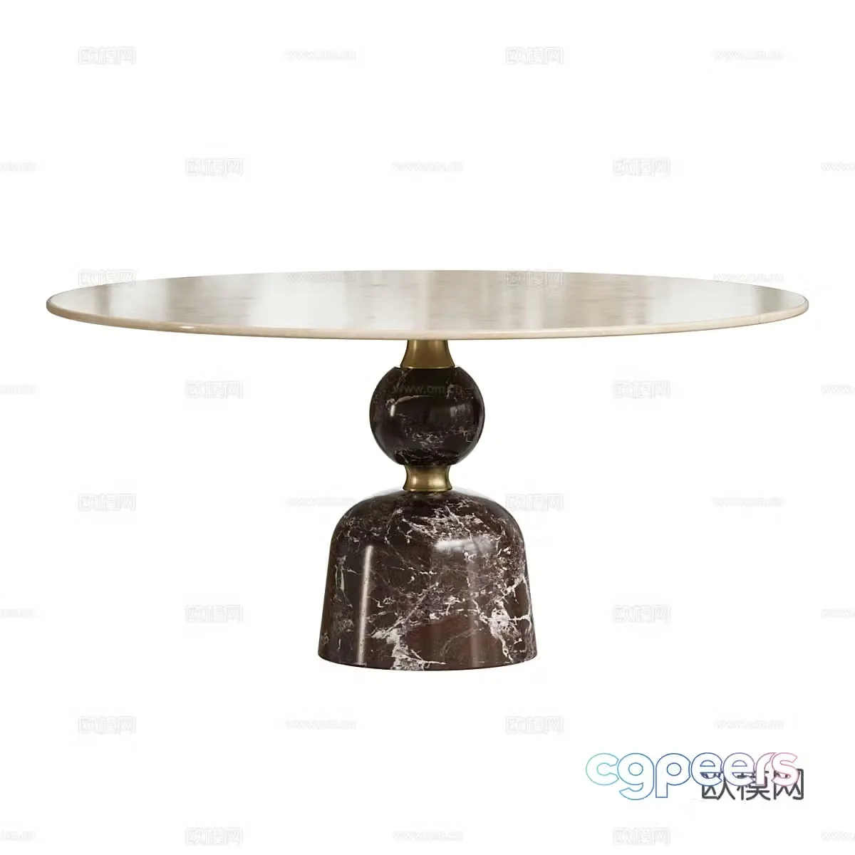 Art dining table 3d model