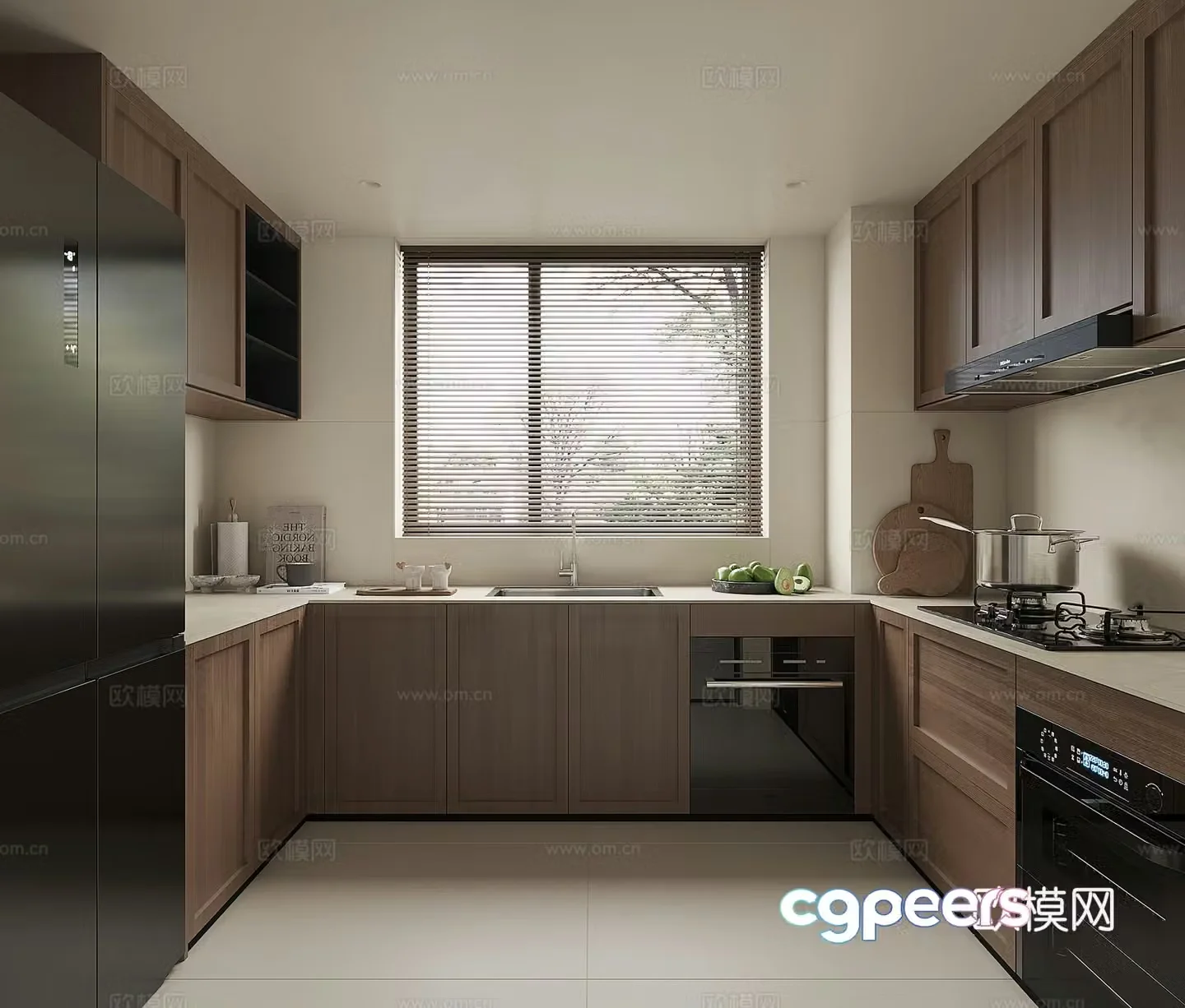 Modern kitchen 3d model