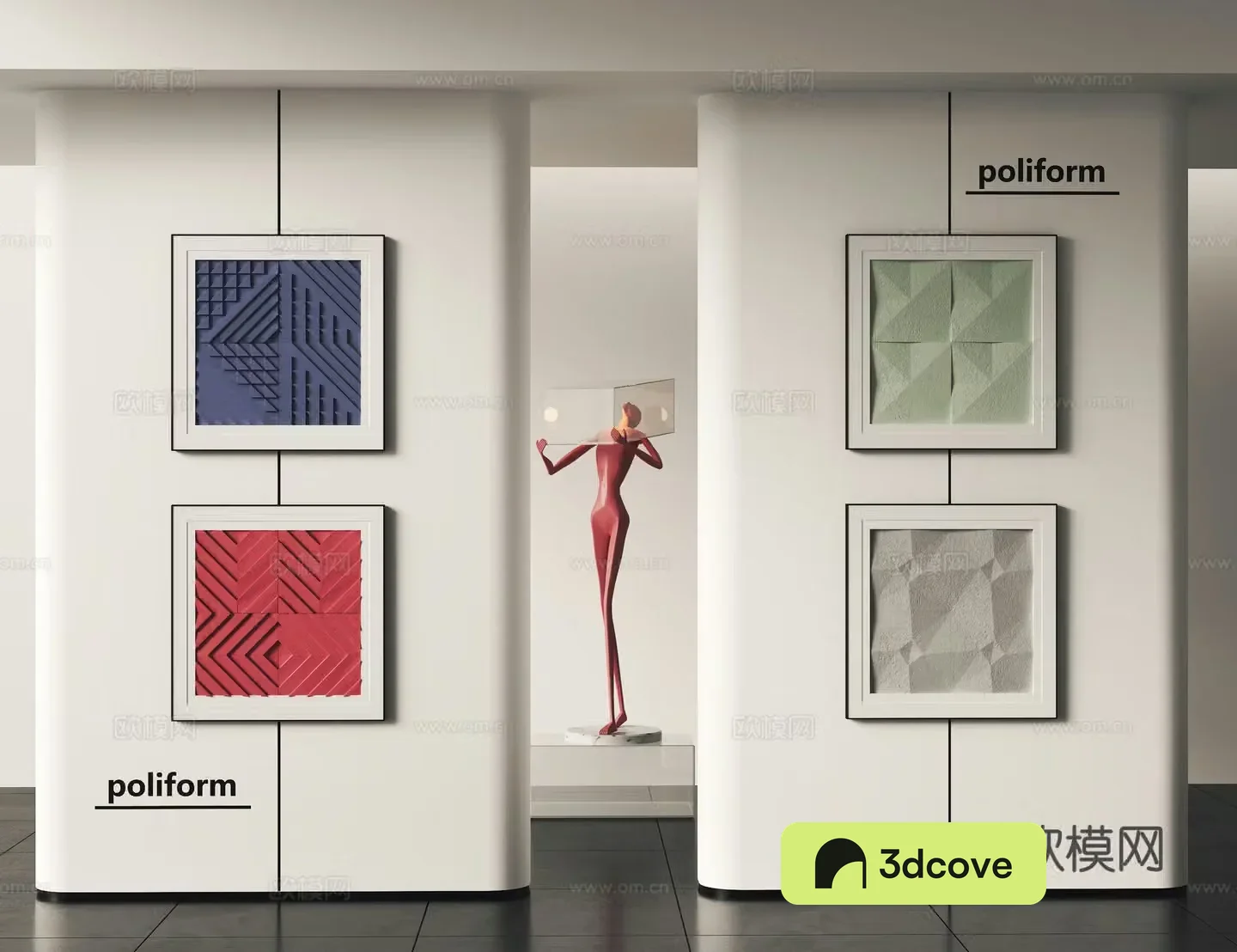 Modern decorative hanging painting combination