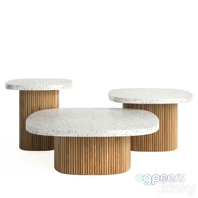 3ds Max Free – The Loom Collection’s Gion coffee tables